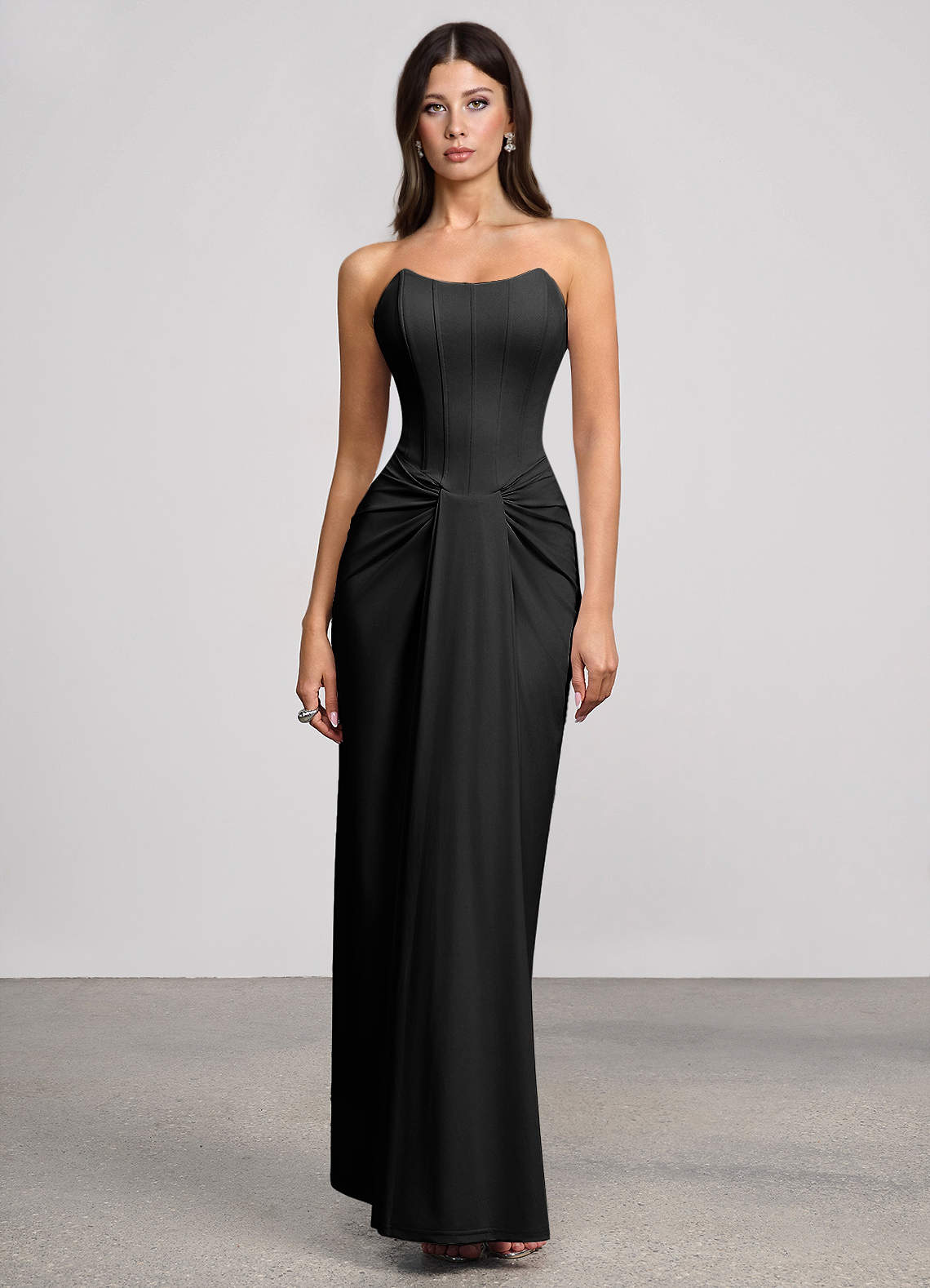 Virelle Black Maxi Dress | Azazie DE Virelle Black Maxi Dress | Azazie DE
