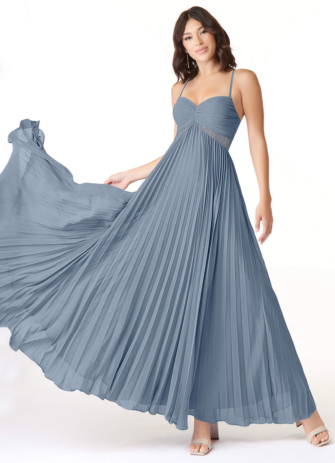Azazie Devyn Bridesmaid Dresses Twilight A-Line Corset Chiffon Dress image1