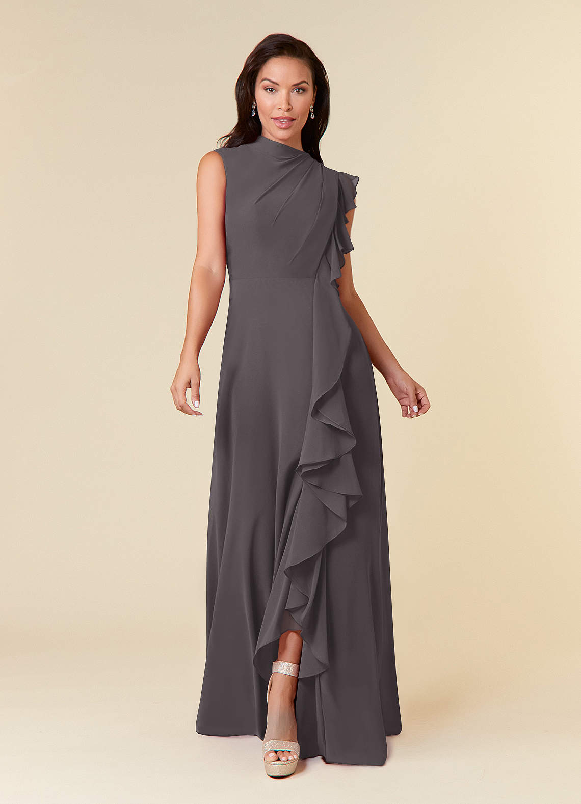 RoséMuse chiffon pleated dress グレー floral line pleated dress【sax】 – BUNNY APARTMENT