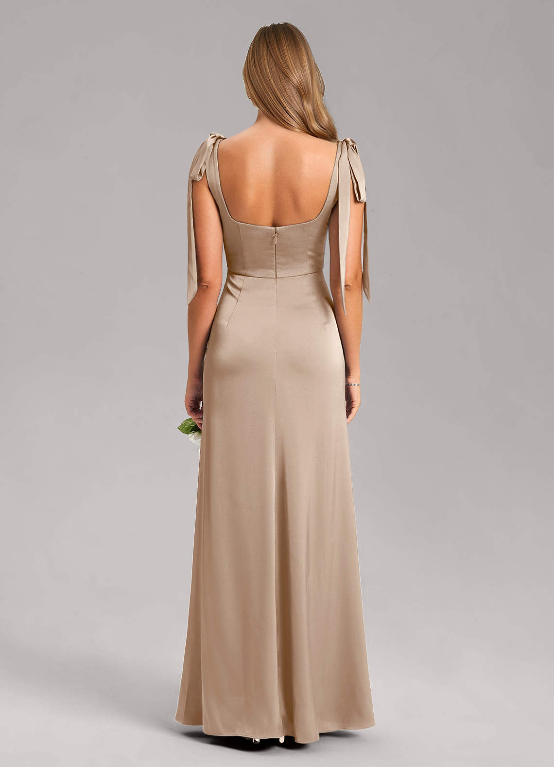 azazie taupe bridesmaid dress Azazie Tessie Taupe Chiffon Bridesmaid Dresses