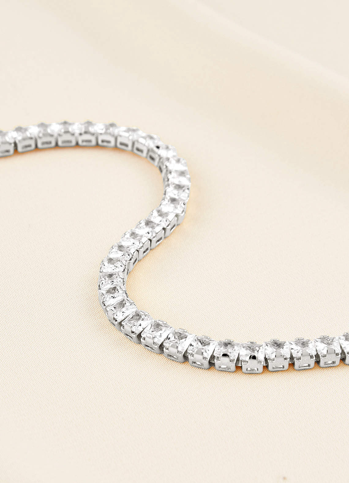 front Crystal Chunky Tennis Bracelet