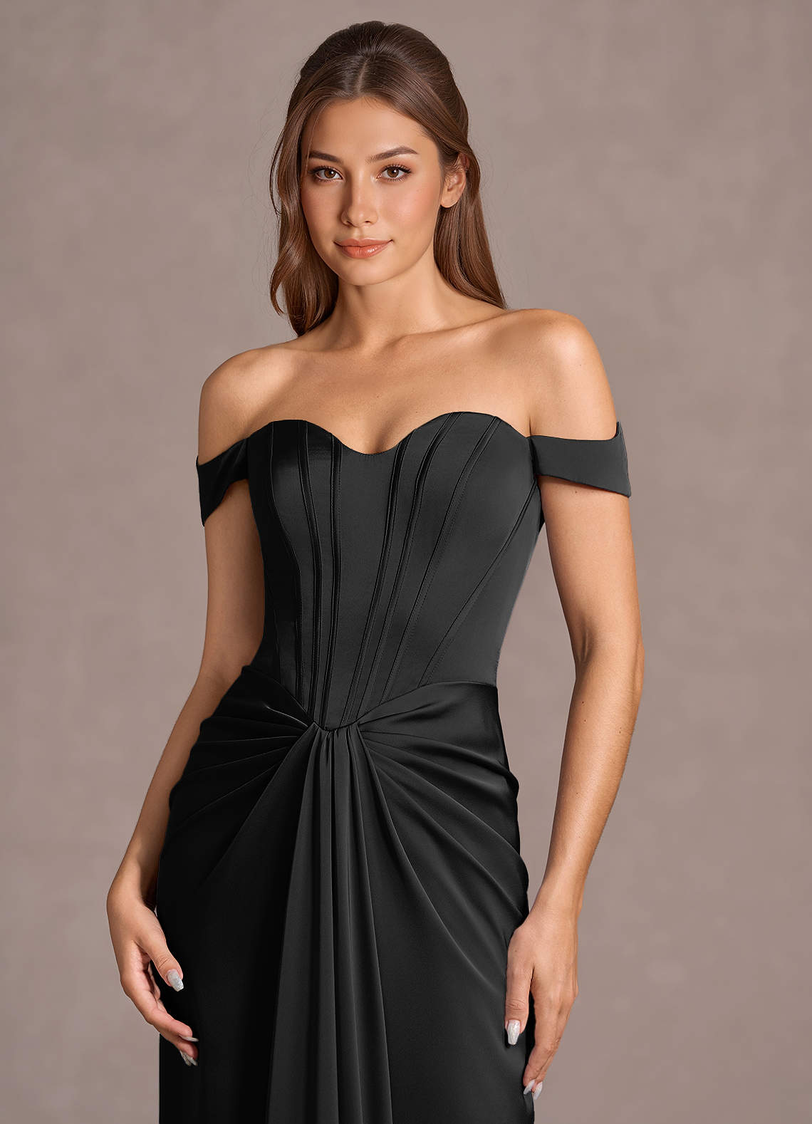 Lorelei Mocha Coco Maxi Dress Ready to Ship | Azazie