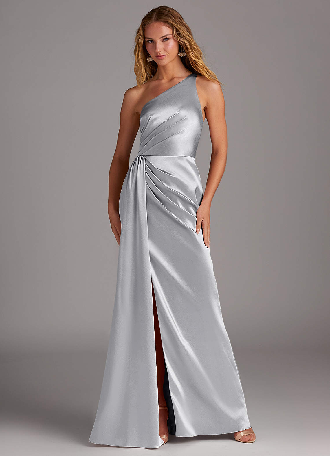 Azazie Mika Silver Bridesmaid Dresses | Azazie