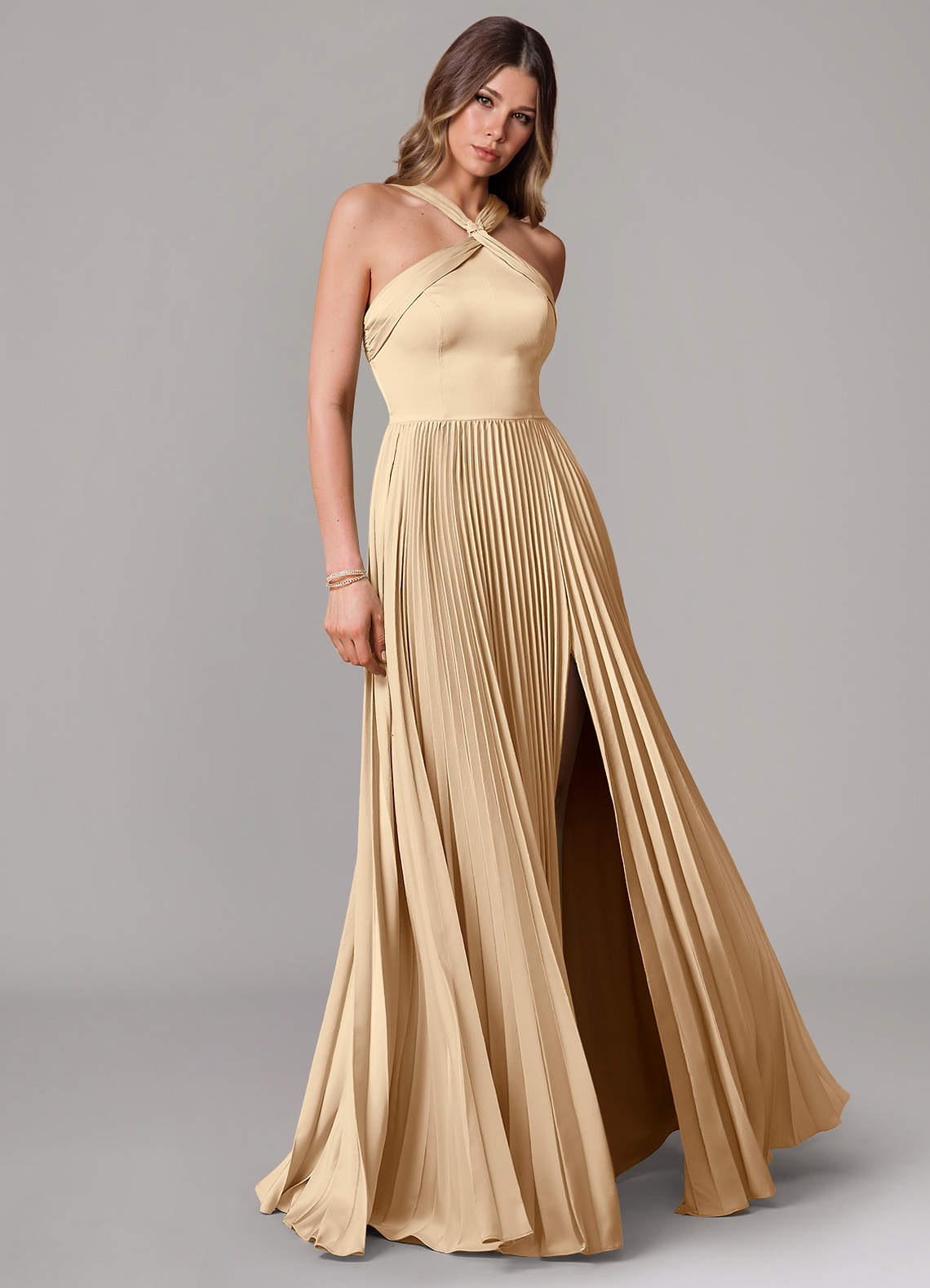open lace back dress Ever-Pretty A-Line Pleated Chiffon Tie-Waist Evening Dress