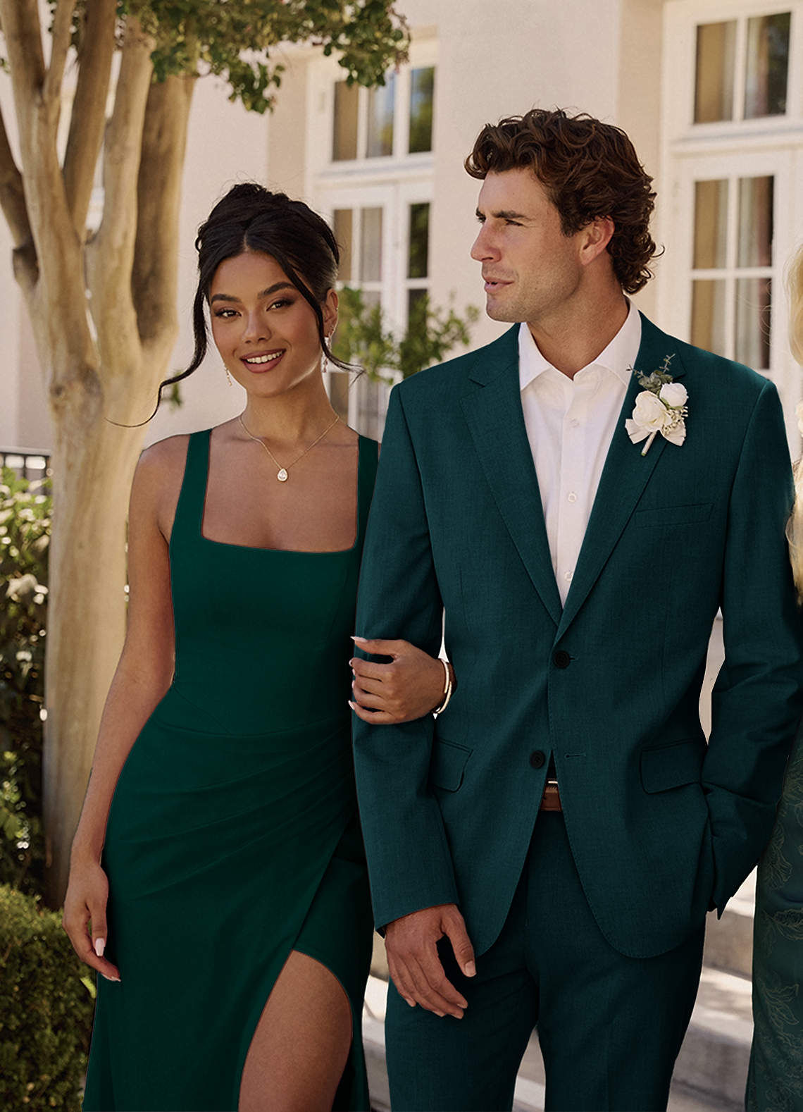 front James Pine Structured Stretch Suit