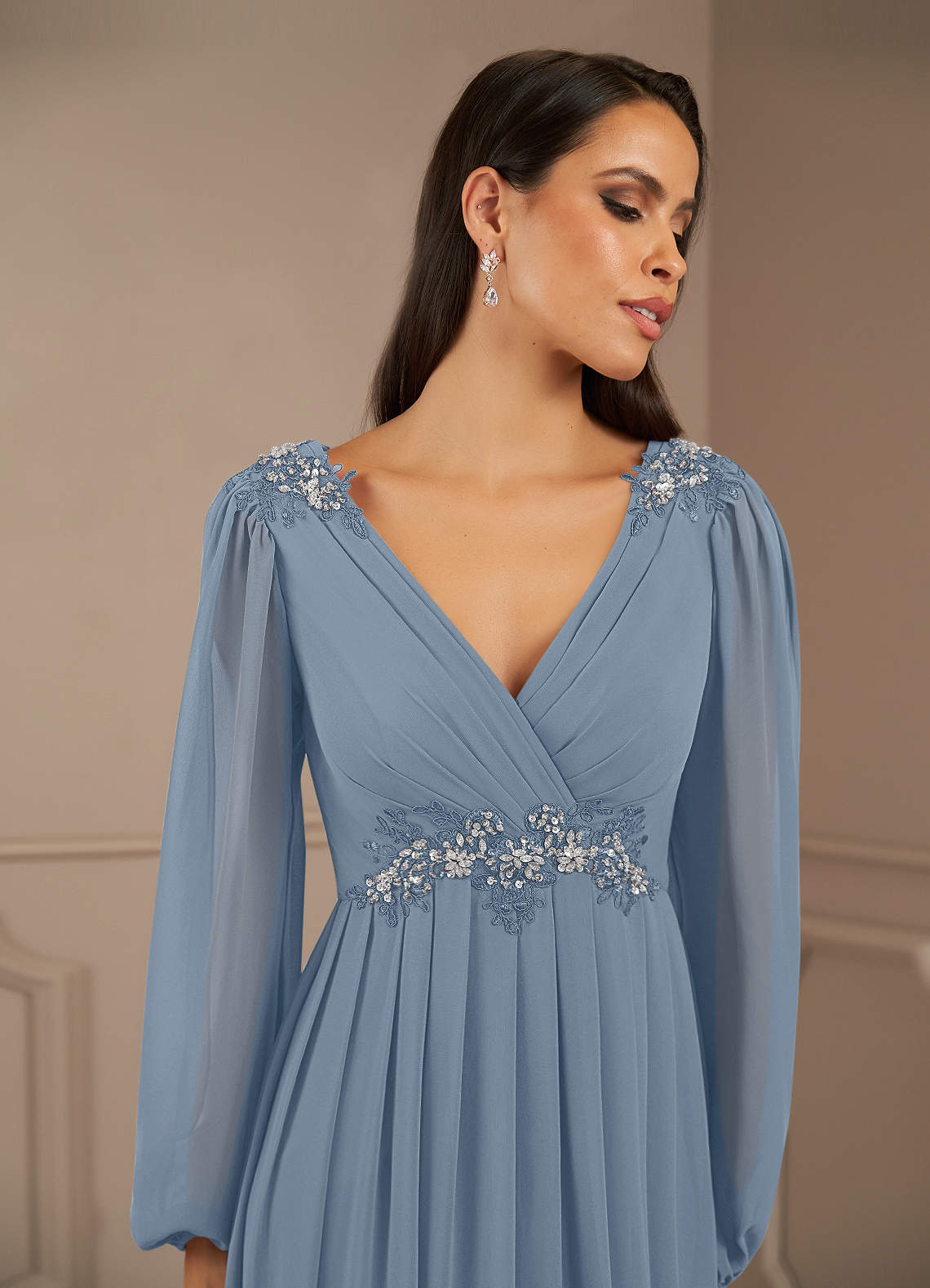 Chiffon V-neck Gypsy dresses