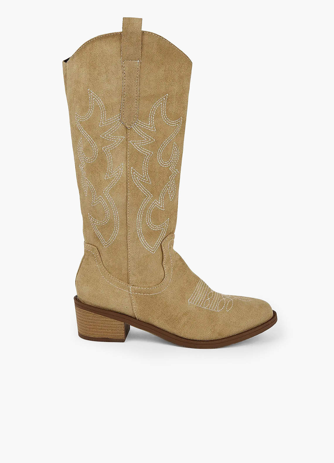 front Botas vaqueras de ante