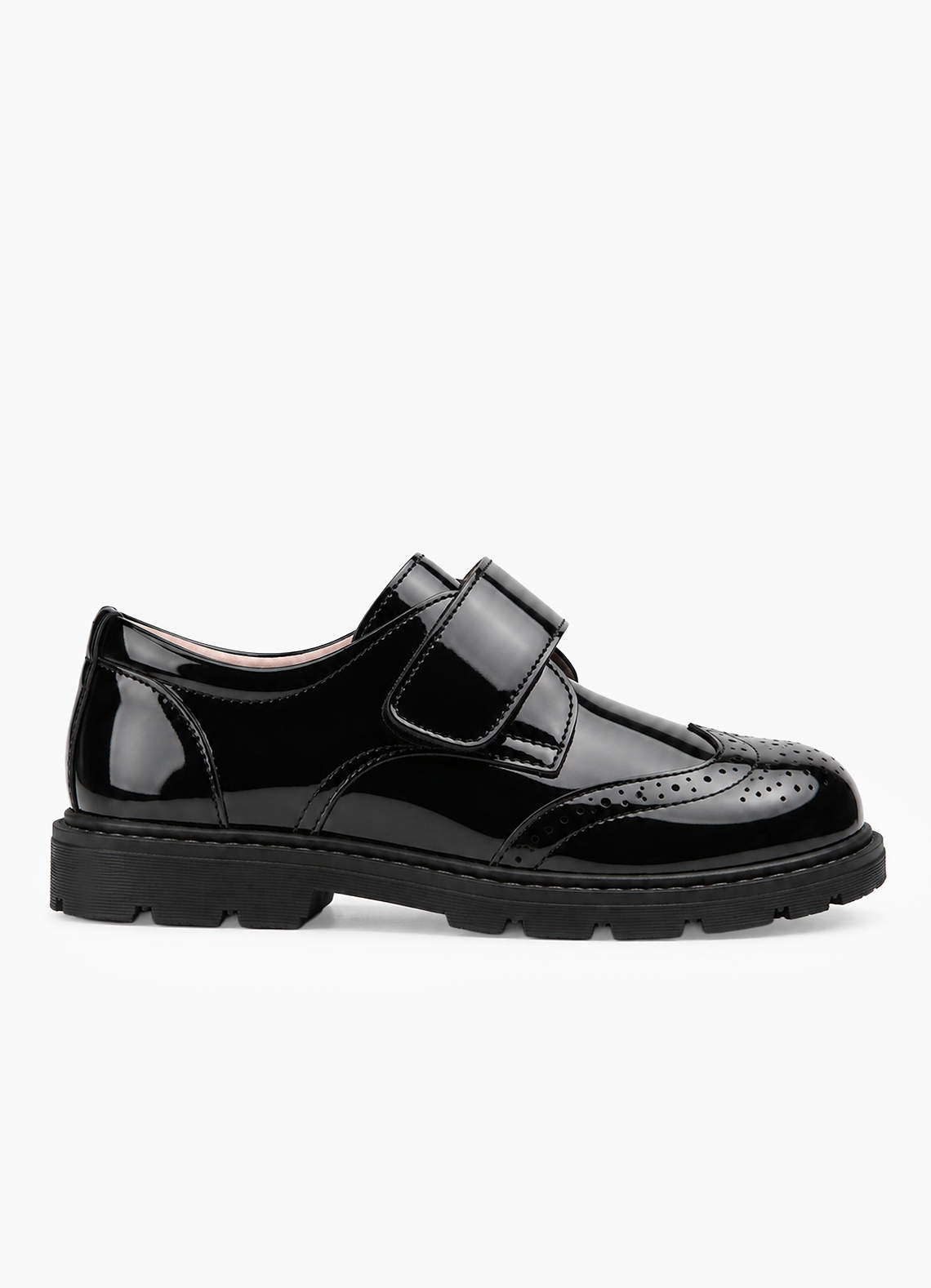 front Boys' Patent Brogue Dress Shoes