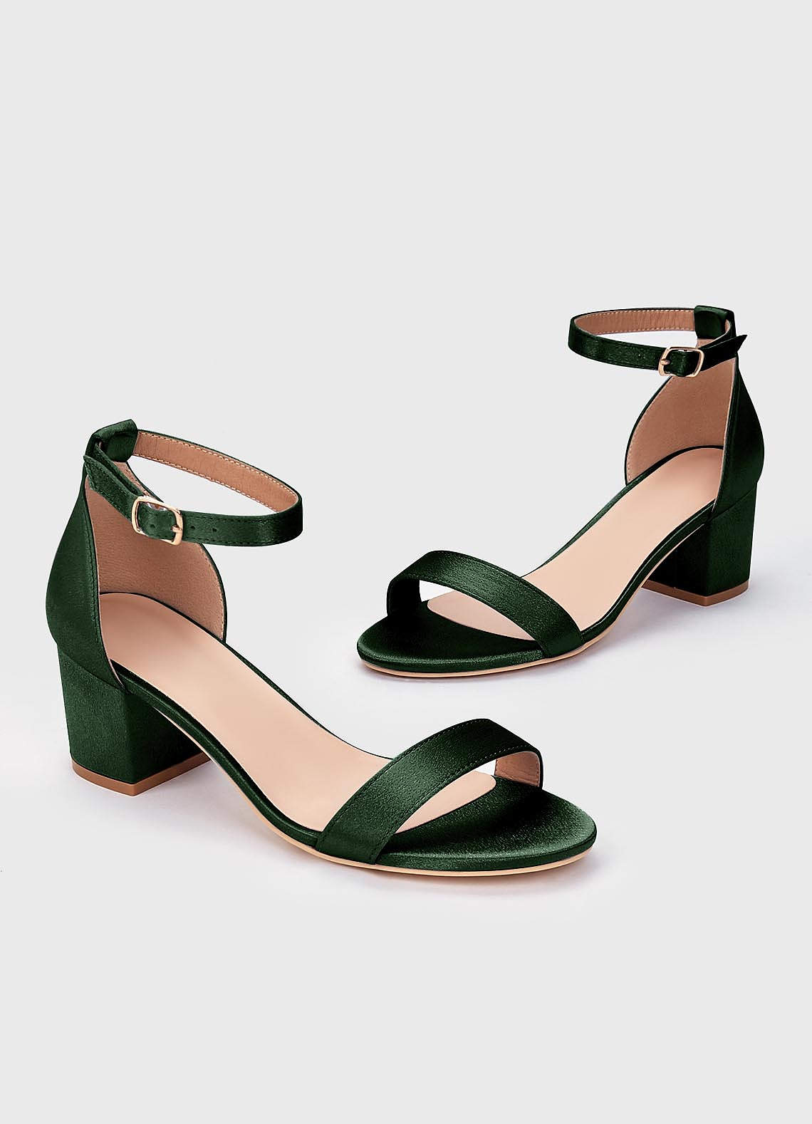 front Matching Color Metallic Satin Sandals Envelope Clutch Set