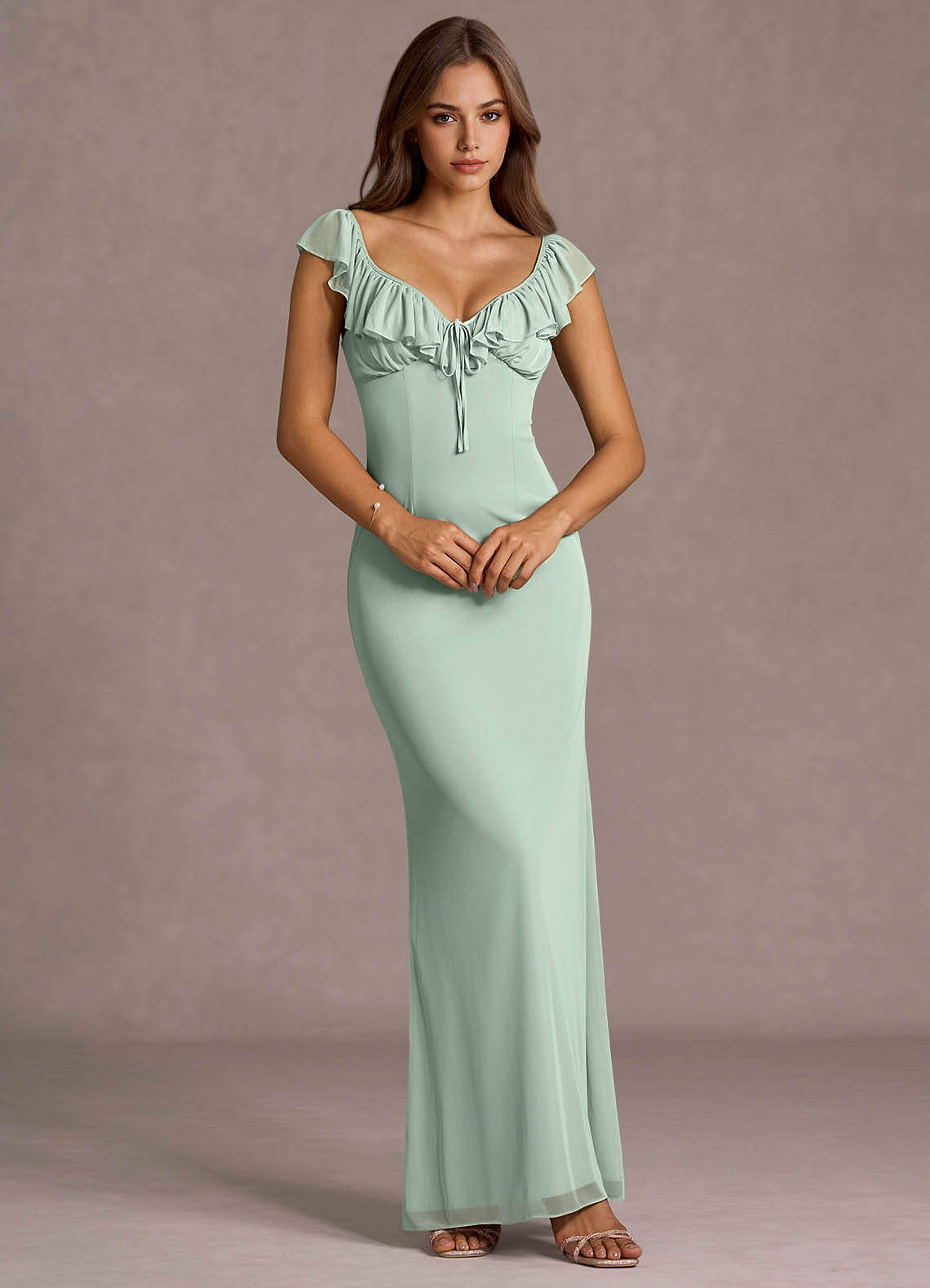 vestido Maxi Pistache Belmore image1