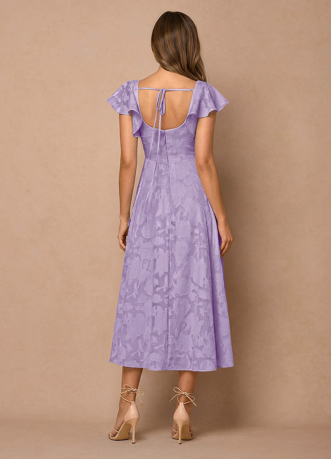 Robe Mi-Longue Lilas Talia image1