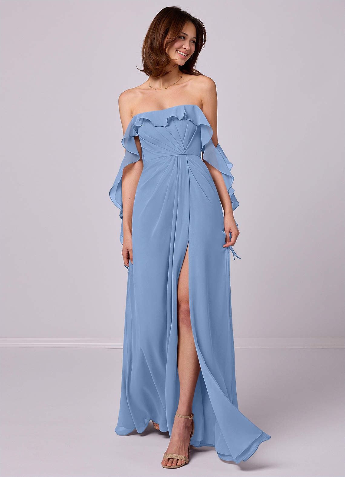 Azazie blue bridesmaid fashion dresses