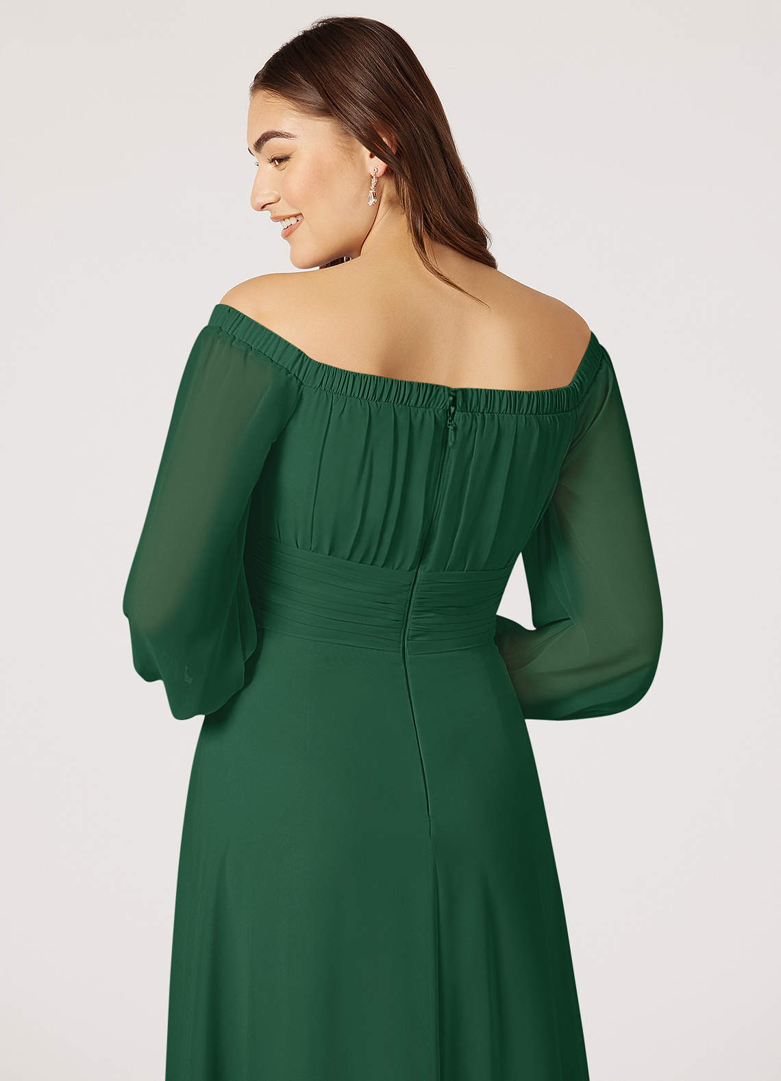 Apple Long Sleeve Bridesmaids Dresses