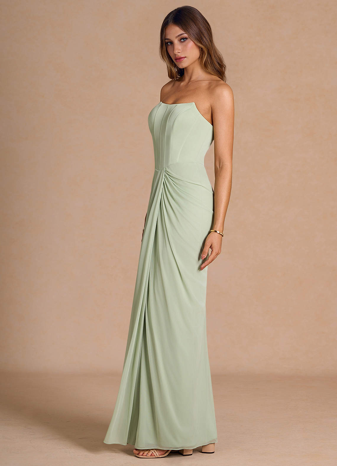 Maxi jurk Anais Licht Groen image4