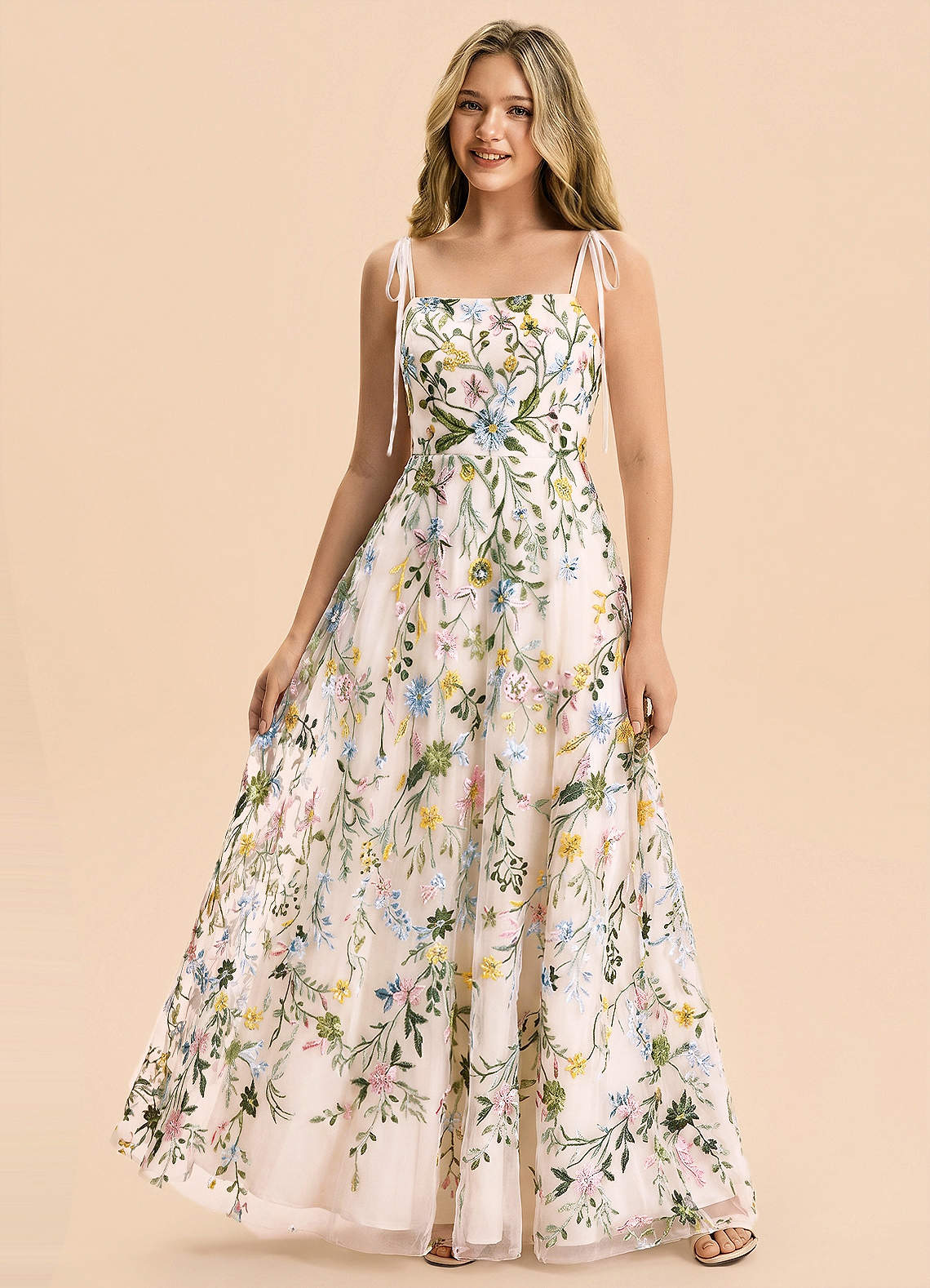 front Azazie Bridget Junior Formal Dress