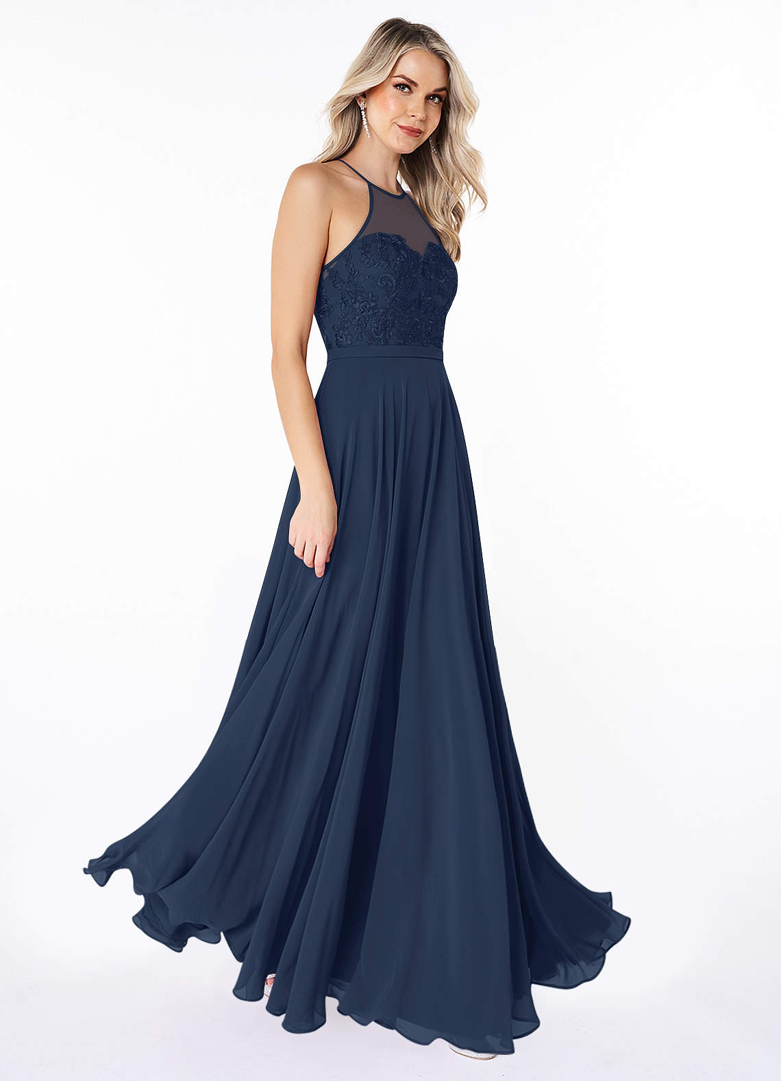 Azazie Kinsey Dark Navy Bridesmaid Dresses | Azazie