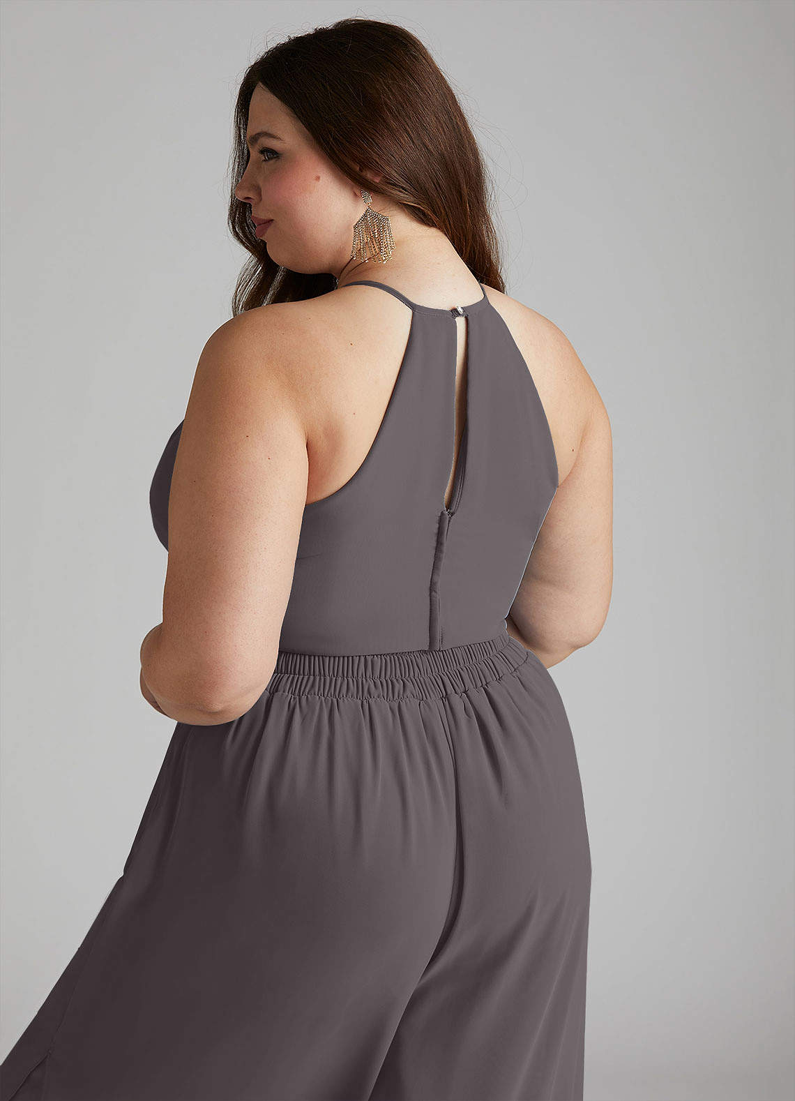 Grey bridesmaid jumpsuit online