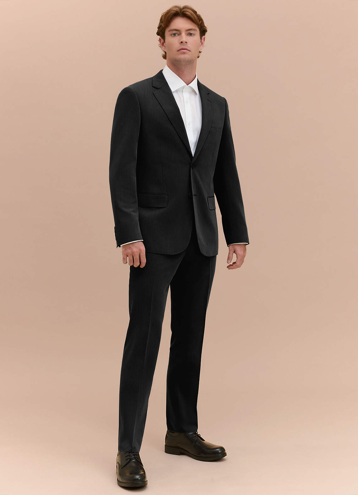 front William Black Comfort Blend  Suit Jacket