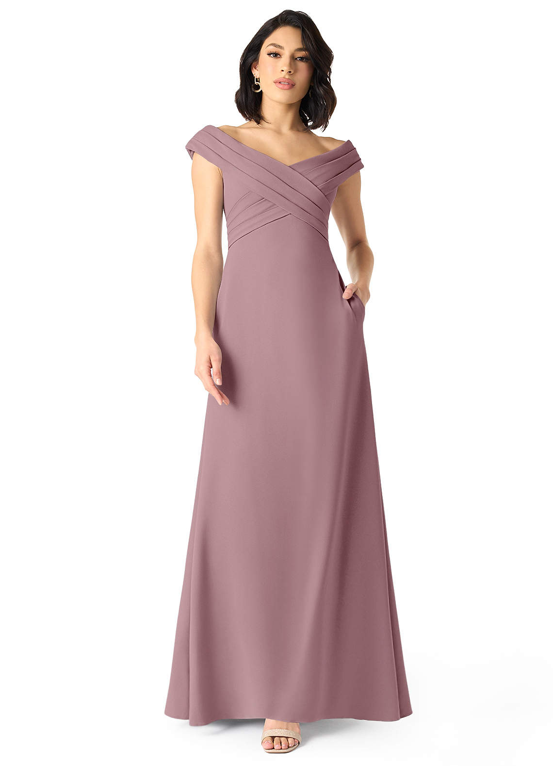 front Azazie Stretch Crepe Swatch