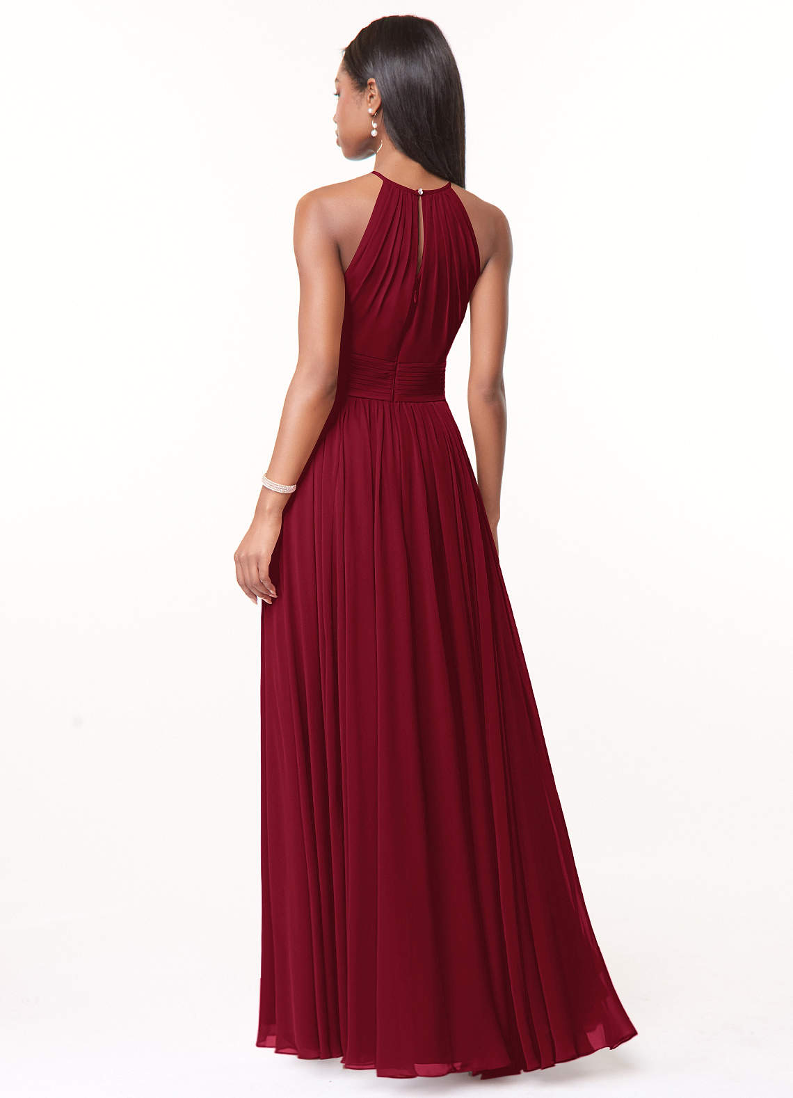 dark green chiffon maxi dress MACloth Halter Sequin Chiffon Long Prom Dress Dark Green Formal Evening Gown Dark Green / Above Knee / US8