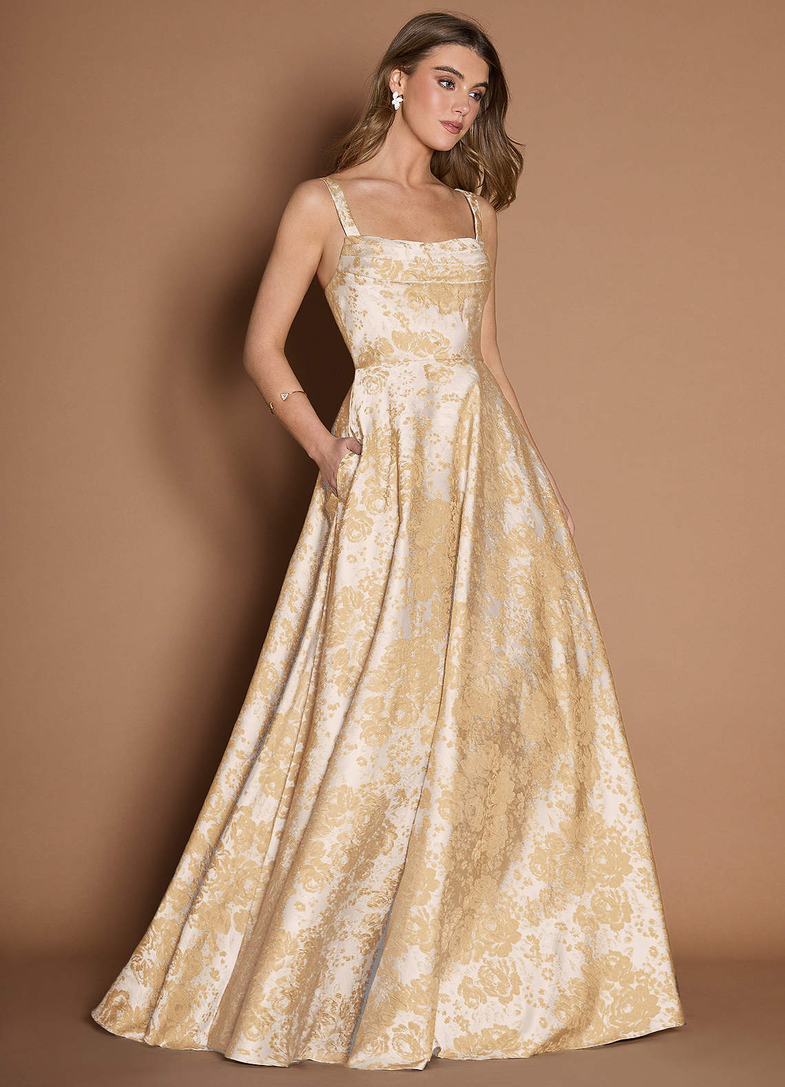 Lilla Vintage Samppanja Maxi mekko image3