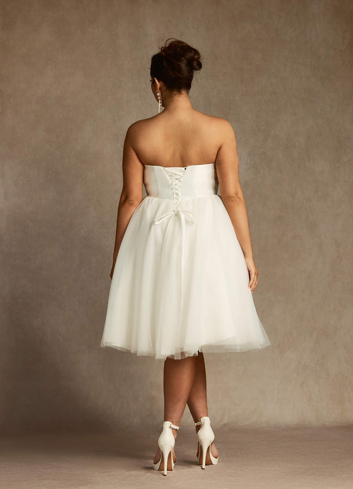 Azazie Gelsey Vestidos de novia Vestido de Crema de Tul de Corte en A con Escote de Corazón image8