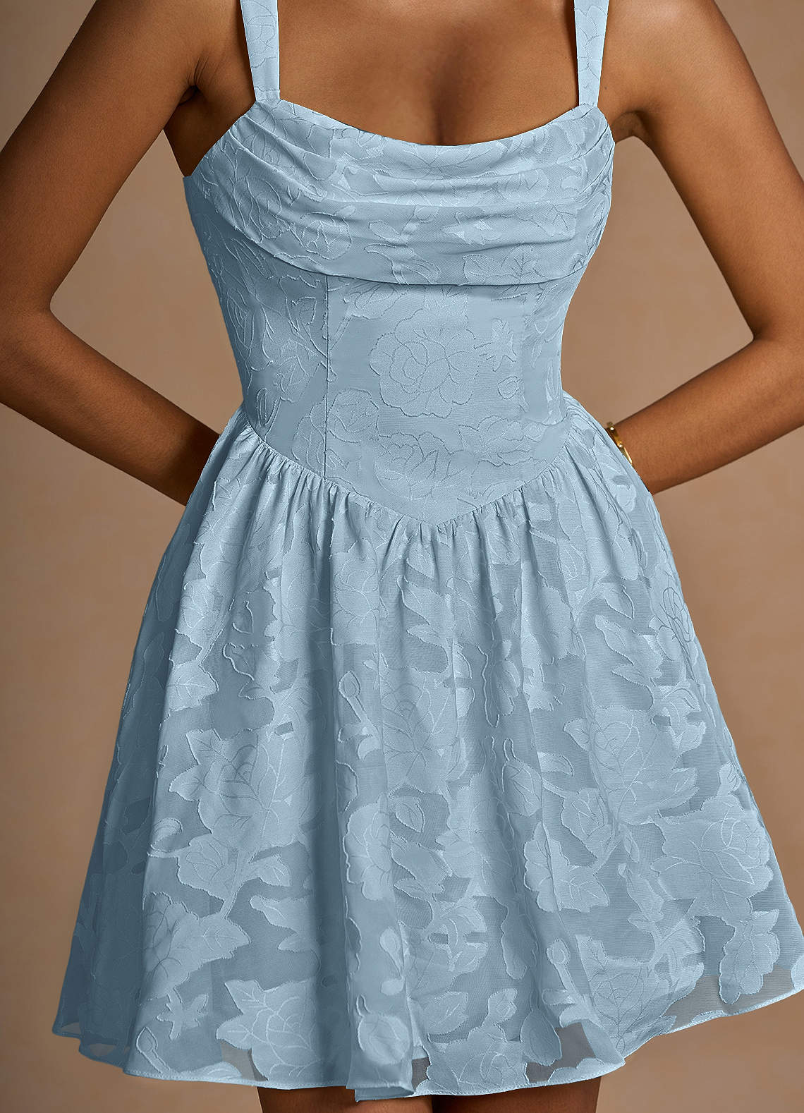 Ivy Sky Blue Mini Dress image4