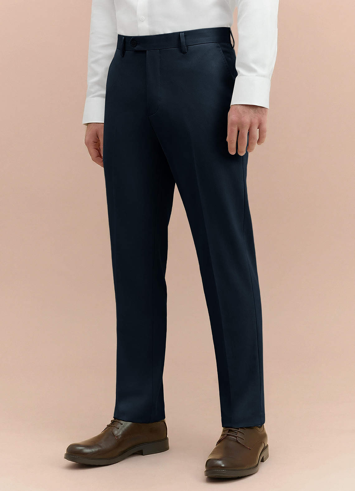 Vincent Navy Blue Structured High Stretch Dress Pants | Classic Regular Dress Pants | Azazie Vincent Navy Blue Structured High Stretch Dress Pants | Classic Regular Dress Pants | Azazie