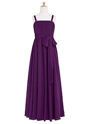 Azazie Tiana JBD Junior Bridesmaid Dress - Grape | Azazie