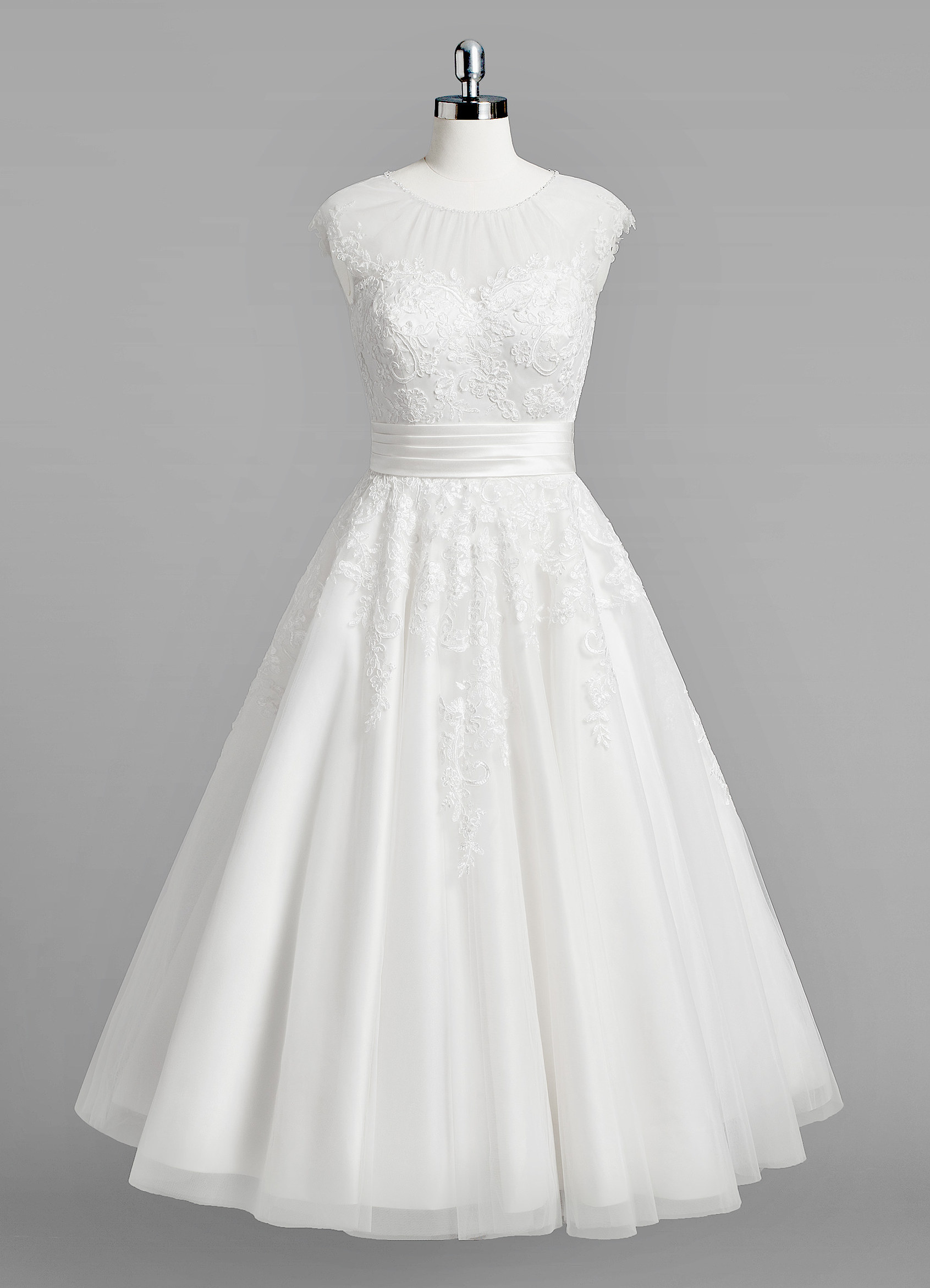 Azazie Judy BG Wedding Dress Ivory Azazie