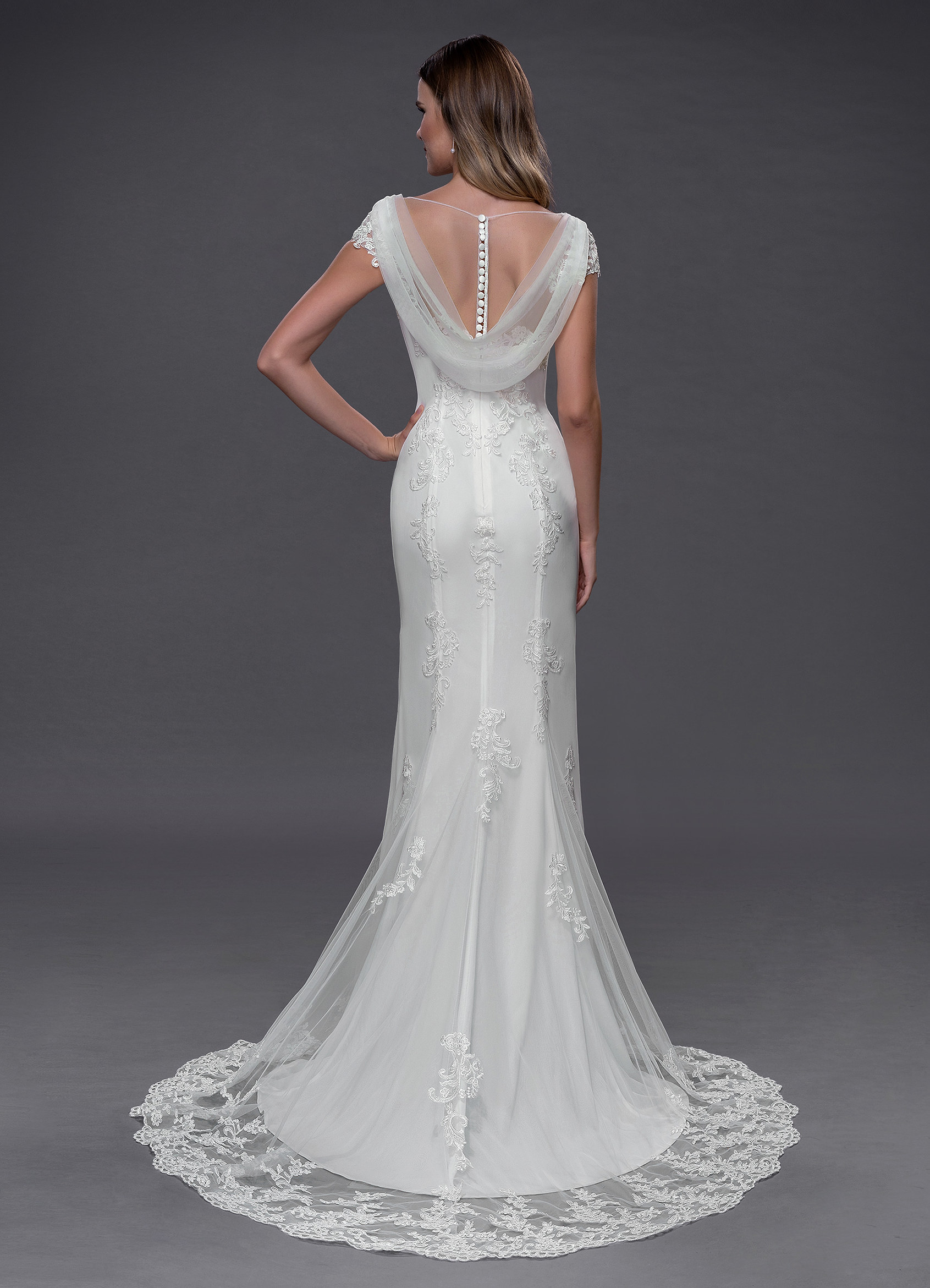 Azazie Elena BG Wedding Dress - Diamond White | Azazie