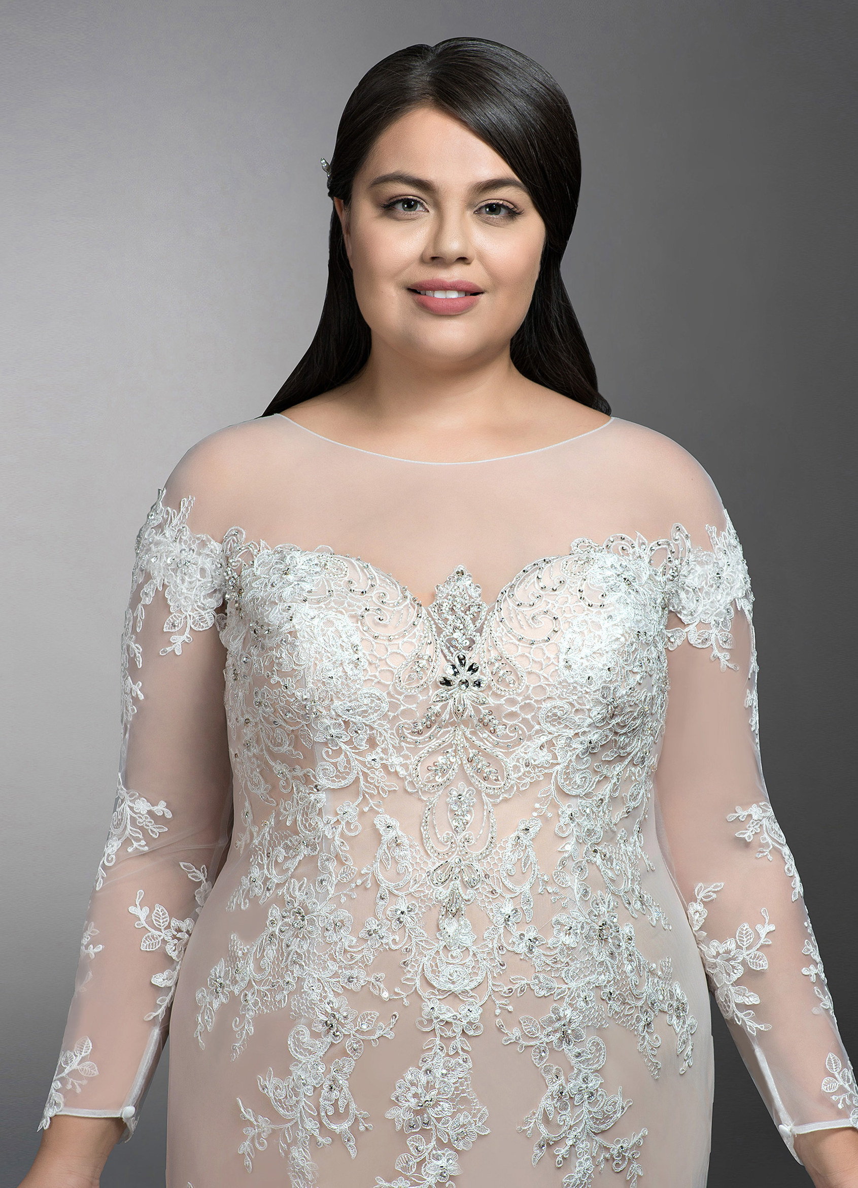 Azazie Fergie BG Wedding Dress Diamond White Azazie