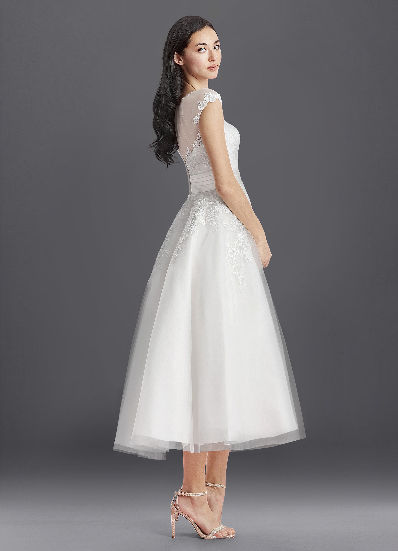 Azazie Judy BG Wedding Dress Ivory Azazie
