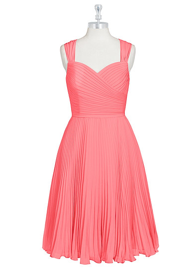 Azazie Alana Bridesmaid Dress - Watermelon | Azazie