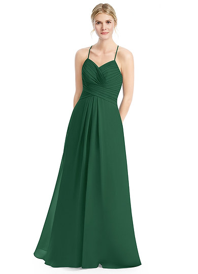  Azazie  Cecilia Bridesmaid  Dress  Dark Green  Azazie 