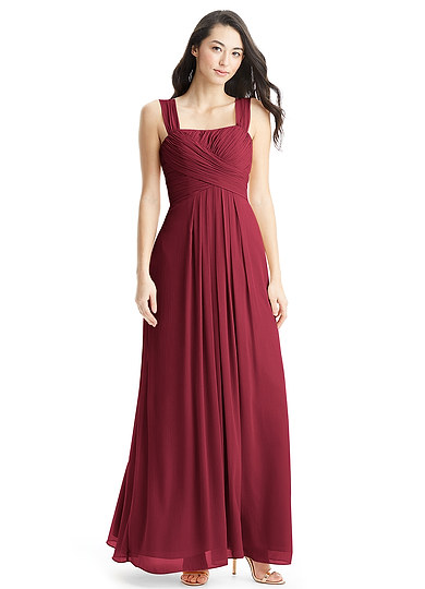 Azazie Wendy Bridesmaid Dress - Burgundy | Azazie