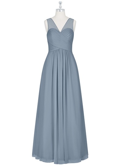 Azazie Alicia Bridesmaid Dress - Dusty Blue | Azazie