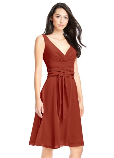 Azazie Diana Bridesmaid Dress - Rust | Azazie