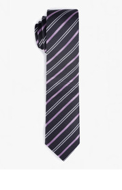 Cravate fine à rayures pour hommes