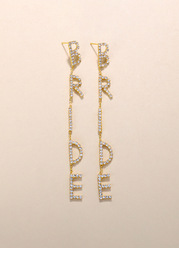Crystal Bride Drop Earrings