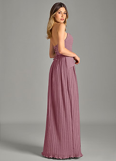 Azazie Becka Final Sale Vintage Mauve A-Line Strapless Chiffon Dress image5
