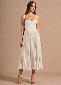 Avenelle Cream Mid Dress image3