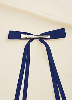 front Satin Bow Hair Clips