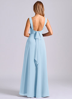 Azazie Beatrice Bridesmaid Dresses Sky Blue A-Line Sweetheart Neckline Chiffon Dress image2