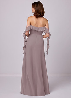 Barbie ♥ Azazie Bridesmaid Dresses Dusk A-Line Off the Shoulder Chiffon Convertible Dress image6