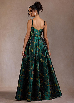 Cristal Deep Green Maxi Dress image2