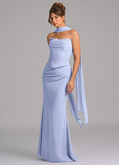 Azazie Sorrel Suknie dla druhen Syrena Gorset Szyfon Do ziemi Sukienka image5