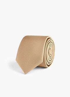 front Stretch Satin Skinny Tie