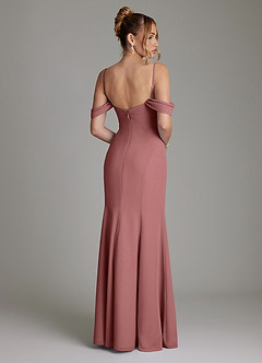 Azazie Karmela Bridesmaid Dresses Amethyst A-Line Off the Shoulder Chiffon Dress image2