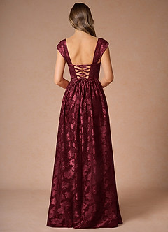 Hazel Wine Pleated Maxi Dress image2